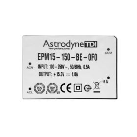 15W Medical Grade Encapsulated Board Mount, Power Supply: 24V